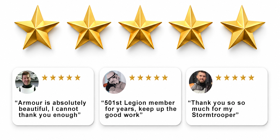 Stormtrooper customer celebration