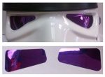Stormtrooper Helmet Lenses - Mirror Film - Purple