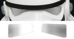 Stormtrooper Helmet Lenses - Mirror Film - Silver
