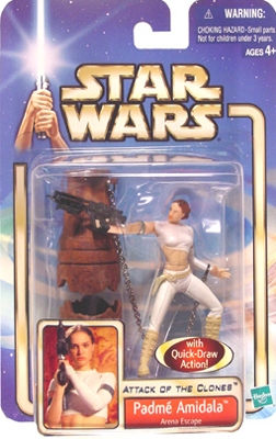Star Wars Action Figures - Padme Amidala Arena Escape - Attack of the Clones - Saga Collection