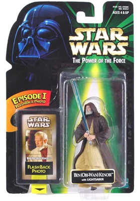 Star Wars Action Figure - Ben Obi-Wan Kenobi with Lightsaber - EP1 FlashBack Photo