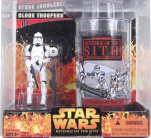 Star Wars Action Figure - Clone Trooper Cup and Figure - Exclusive and Rare - Revenge of the Sith Series