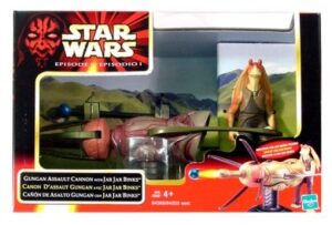 Star Wars Action Figure - Gungan Assault Cannon and Jar Jar Binks - Episode 1 Playset