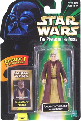Star Wars Action Figure - Anakin Skywalker with Lightsaber RARE - EP1 FlashBack Photo