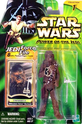 Star Wars Action Figures - Chewbacca Millennium Falcon Mechanic - Power of the Jedi