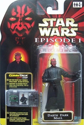 Star Wars Action Figure - Darth Dark Maul Sith Lord - Episode 1 - with CommTech Chip