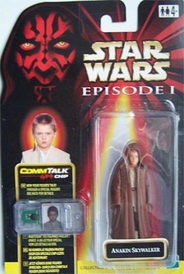 Star Wars Action Figure - Anakin Skywalker (Naboo) with Comlink - Episode 1 - with CommTech Chip