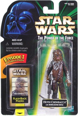 Star Wars Action Figure - Hoth Chewbacca with Bowcaster Rifle - EP1 FlashBack Photo