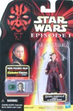 Star Wars Action Figure - Queen Amidala (Naboo) with Blaster Pistols - CommTech Chip