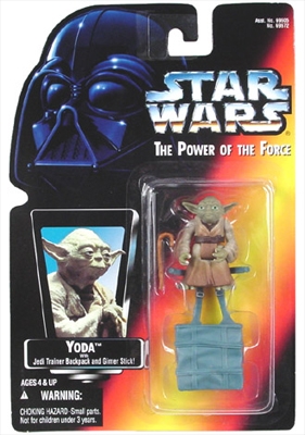 Star Wars Action Figure - Yoda with Jedi Trainer Backpack and Gimer Stick