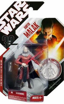 Star Wars Action Figure - Darth Malak with Exclusive Collector Coin 30th Anniversary