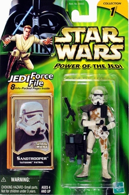 Star Wars Action Figures - Sandtrooper Tatooine Patrol - Power of the Jedi