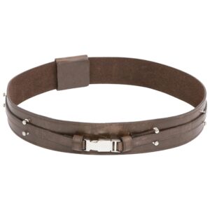 Star Wars Anakin Skywalker Jedi Belt – Brown Replica Leather Costume Belt for Cosplay