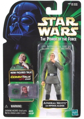 Star Wars Action Figure - Admiral Motti with Imperial Blaster - with CommTech Chip