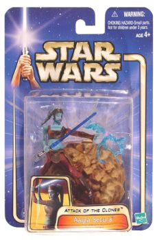 Star Wars Action Figures - Aayla Secura Jedi Knight - Attack of the Clones - Saga Collection