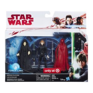 Star Wars Action Figure - Luke Skywalker Emperor Palpatine and Royal Guard - The Last Jedi