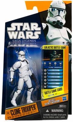Star Wars Action Figure - Saga Legends 2011 - Clone Trooper Revenge of the Sith
