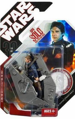Star Wars Action Figure - Han Solo Action Figure with Torture Rack Exclusive Collector Coin - 30th Anniversary