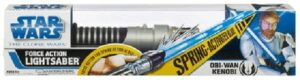 Star Wars Obi Wan Kenobi Clone Wars Force Action Lightsaber - Blue - Light - Sound - Trigger - NEW