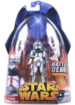 Star Wars Action Figure - Clone Commander (Battle Gear) - Green