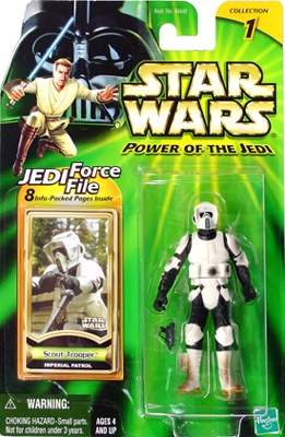 Star Wars Action Figures - Scout Trooper Imperial Patrol - Power of the Jedi