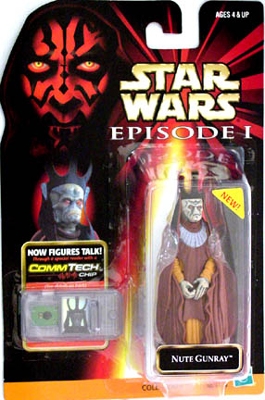 Star Wars Action Figure - Nute Gunray - Episode 1 - with CommTech Chip