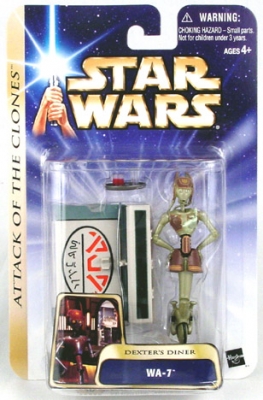 Star Wars Action Figures - WA-7 Dexters Diner - Attack of the Clones - Saga Collection