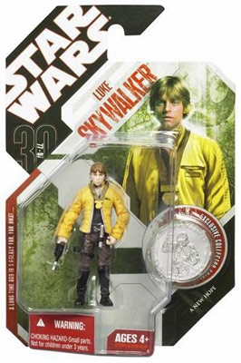 Star Wars Action Figure - Luke Skywalker Yavin Ceremonial with Exclusive Collector Coin - 30th Anniversary