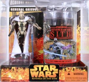Star Wars Action Figure - General Grievous Cup and Figure - Exclusive and Rare - Revenge of the Sith Series