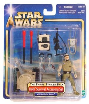 Star Wars Action Figures - Hoth Survival Accessory Set with Hoth Rebel Soldier - Empire Strikes Back - Saga Collection
