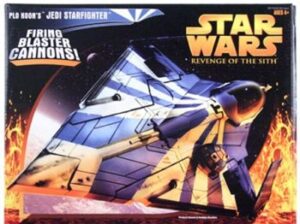 Star Wars Action Figure / Vehicle - Plo Koon Jedi Starfighter includes many Special Features - ROTS Vehicle