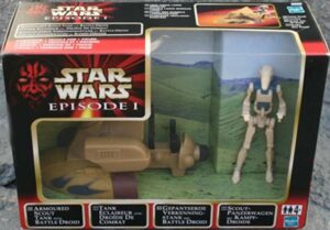 Star Wars Action Figure - Armoured Scout Tank with Battle Droid - Episode 1 Playset EU