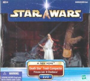Star Wars Action Figures - Star Wars Death Star Trash Compactor with Princess Leia and Chewbacca 2 of 2