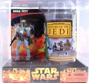 Star Wars Action Figure - Boba Fett Cup and Figure - Exclusive and Rare - Revenge of the Sith Series