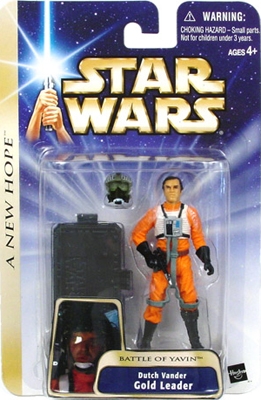 Star Wars Action Figures - Gold Leader Dutch Vander Battle of Yavin - A New Hope - Saga Collection