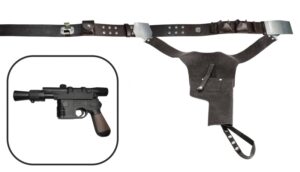 SPECIAL OFFER - Custom Painted Replica Han Solo Blaster DL-44 - with Replica Belt and Holster