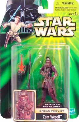 Star Wars Action Figures - Zam Wesell Sneak Preview - Power of the Jedi