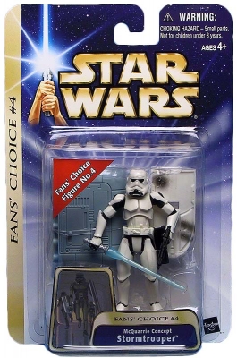 Star Wars Action Figures - McQuarrie Concept Stormtrooper - Fans Choice 4 - Saga Collection