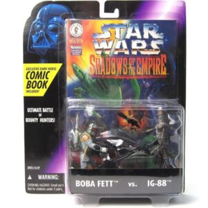 Star Wars Action Figure - Shadows of the Empire - Boba Fett vs IG-88 with Exclusive Comic Book