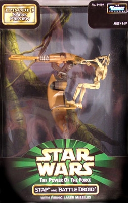 Star Wars Action Figure - STAP and Battle Droid - Episode 1 Sneak Preview